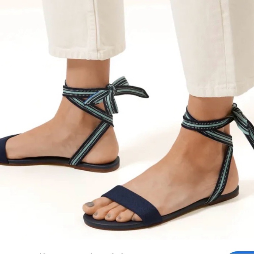 New Rothy's The Wrap Sandal sz 7.5 black